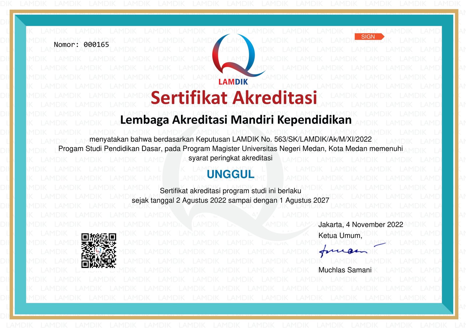 Sertifikat Akreditasi